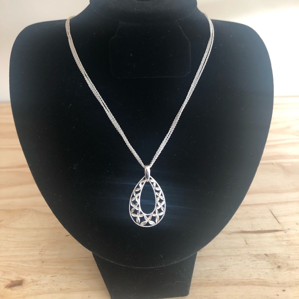 Sterling Silver Necklace and Pendant by Giani Bernini